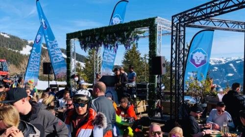 Truss bouw en Geluidsverzorging in de sneeuw | Saalbach Oostenrijk